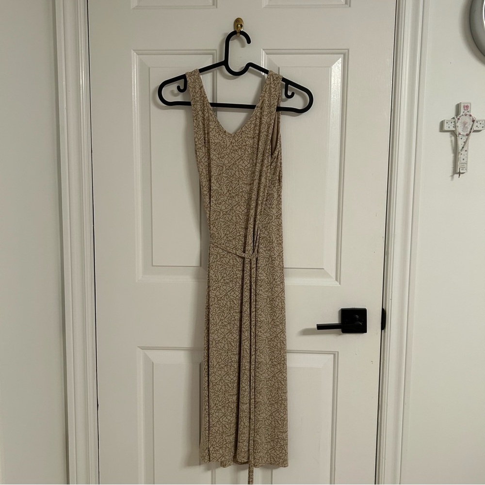 Jacob Tan Ribbed Sheath Cocktail Dress - Picture 2 of 3